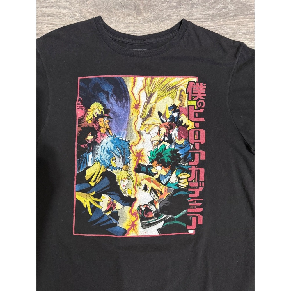 My Hero Academia Graphic T-Shirt Women M Black Anime Deku Shigaraki Funimation